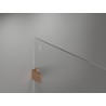 Mexen Lunar Duschwand Walk-in links 140 x 200 cm, transparent 8 mm, gebürstetes Kupfer - 830-140-000-65-00-L