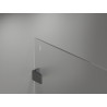 Mexen Lunar Duschwand Walk-in links 50 x 200 cm, transparent 8 mm, pistolen-grau gebürstet - 830-050-000-66-00-L