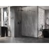 Mexen Lunar Duschwand Walk-in links 60 x 200 cm, transparent 8 mm, gun grau gebürstet - 830-060-000-66-00-L