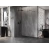 Mexen Lunar Duschwand Walk-in links 60 x 200 cm, transparent 8 mm, gun grau gebürstet - 830-060-000-66-00-L
