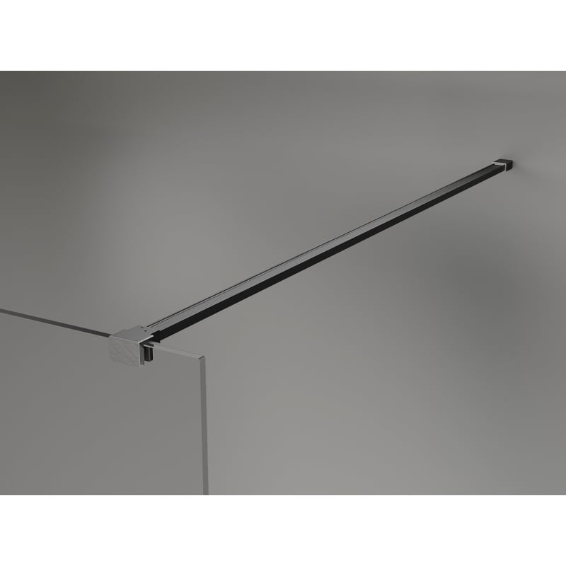 Mexen Lunar Duschwand Walk-in links 60 x 200 cm, transparent 8 mm, gun grau gebürstet - 830-060-000-66-00-L