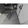 Mexen Kioto freistehende Duschwand 100 x 200 cm, transparent 8 mm, schwarz - 800-100-002-70-00