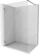Mexen Lunar Duschwand Walk-in links 80 x 200 cm, transparent 8 mm, gun gray gebürstet - 830-080-000-66-00-L