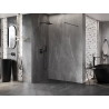 Mexen Lunar Duschwand Walk-in links 90 x 200 cm, transparent 8 mm, gebürstetes Gun Gray - 830-090-000-66-00-L