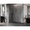 Mexen Lunar Duschwand Walk-in links 100 x 200 cm, transparent 8 mm, schwarz - 830-100-000-70-00-L