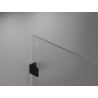 Mexen Lunar Duschwand Walk-in links 130 x 200 cm, transparent 8 mm, schwarz - 830-130-000-70-00-L