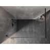 Mexen Lunar Duschwand Walk-in links 140 x 200 cm, transparent 8 mm, schwarz - 830-140-000-70-00-L