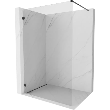 Mexen Lunar Duschwand Walk-in links 150 x 200 cm, transparent 8 mm, schwarz - 830-150-000-70-00-L