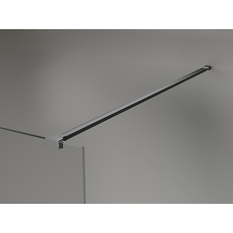 Mexen Lunar Duschwand Walk-in links 60 x 200 cm, transparent 8 mm, Gun Metal - 830-060-000-95-00-L