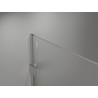 Mexen Lunar Duschwand Walk-in links 70 x 200 cm, transparent 8 mm, gebürsteter Nickel - 830-070-000-97-00-L