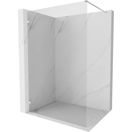 Mexen Lunar Duschwand Walk-in links 80 x 200 cm, transparent 8 mm, gebürsteter Nickel - 830-080-000-97-00-L
