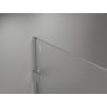 Mexen Lunar Duschwand Walk-in links 100 x 200 cm, transparent 8 mm, gebürsteter Nickel - 830-100-000-97-00-L