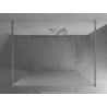 Mexen Kioto freistehende Duschwand 100 x 200 cm, Mattglas 8 mm, Chrom - 800-100-002-01-30