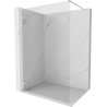Mexen Lunar Duschwand Walk-in links 140 x 200 cm, transparent 8 mm, gebürsteter Nickel - 830-140-000-97-00-L