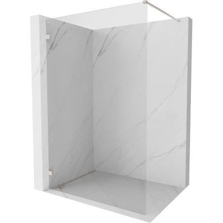 Mexen Lunar Duschwand Walk-in links 160 x 200 cm, transparent 8 mm, gebürstetes Nickel - 830-160-000-97-00-L