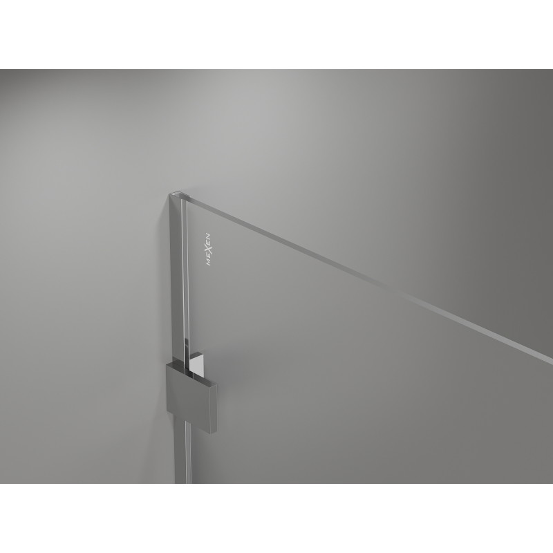 Mexen Lunar Duschwand Walk-in rechts 90 x 200 cm, transparent 8 mm, Chrom - 830-090-000-01-00-P