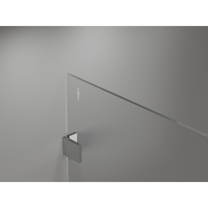 Mexen Lunar Duschwand Walk-in rechts 100 x 200 cm, transparent 8 mm, Chrom - 830-100-000-01-00-P