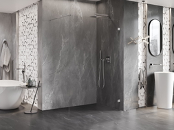 Mexen Lunar Duschtrennwand Walk-in rechte Seite 150 x 200 cm, transparent 8 mm, Chrom - 830-150-000-01-00-P
