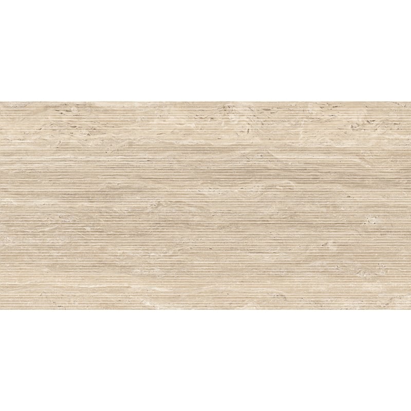 Mexen Neo Travertino Liner Natur glasiertes Feinsteinzeug rekt. G1, Boden-Wand-Fliese 120 x 60 cm, matt - TL302-120-060-05