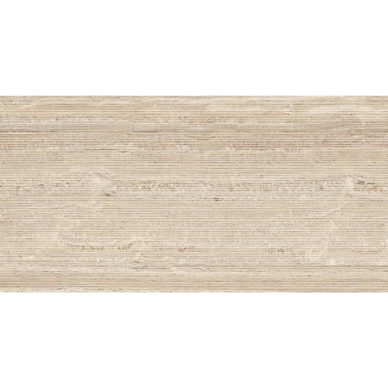 Mexen Neo Travertino Liner Natur glasiertes Feinsteinzeug rekt. G1, Boden-Wand-Fliese 120 x 60 cm, matt - TL302-120-060-05