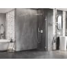 Mexen Lunar Duschwand Walk-in rechts 80 x 200 cm, transparent 8 mm, weiß - 830-080-000-20-00-P