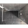 Mexen Lunar Duschwand Walk-in rechts 90 x 200 cm, transparent 8 mm, weiß - 830-090-000-20-00-P