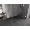 Mexen Lunar Duschwand Walk-in rechts 140 x 200 cm, transparent 8 mm, weiß - 830-140-000-20-00-P