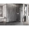 Mexen Lunar Duschwand Walk-in rechts 140 x 200 cm, transparent 8 mm, weiß - 830-140-000-20-00-P