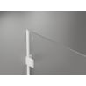 Mexen Lunar Duschwand Walk-in rechts 150 x 200 cm, transparent 8 mm, weiß - 830-150-000-20-00-P