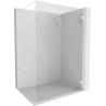 Mexen Lunar Duschwand Walk-in rechts 160 x 200 cm, transparent 8 mm, weiß - 830-160-000-20-00-P