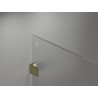 Mexen Lunar Duschwand Walk-in rechts 100 x 200 cm, transparent 8 mm, gold - 830-100-000-50-00-P