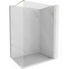 Mexen Lunar Duschwand Walk-in rechts 120 x 200 cm, transparent 8 mm, gold - 830-120-000-50-00-P