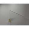 Mexen Lunar Duschwand Walk-in rechts 60 x 200 cm, transparent 8 mm, gebürstetes Gold - 830-060-000-55-00-P