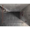 Mexen Lunar Duschwand Walk-in rechts 70 x 200 cm, transparent 8 mm, Roségold - 830-070-000-60-00-P