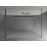 Mexen Kioto freistehende Duschwand 110 x 200 cm, matt 8 mm, Roségold - 800-110-002-60-30