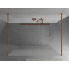 Mexen Kioto Freistehende Duschwand 120 x 200 cm, Mattglas 8 mm, Roségold - 800-120-002-60-30