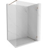 Mexen Lunar Duschwand Walk-in rechts 120 x 200 cm, transparent 8 mm, Roségold - 830-120-000-60-00-P