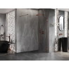 Mexen Lunar Duschwand Walk-in rechts 120 x 200 cm, transparent 8 mm, Roségold - 830-120-000-60-00-P
