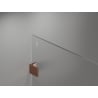 Mexen Lunar Duschwand Walk-in rechts 140 x 200 cm, transparent 8 mm, Roségold - 830-140-000-60-00-P