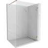 Mexen Lunar Duschwand Walk-in rechts 140 x 200 cm, transparent 8 mm, Roségold - 830-140-000-60-00-P