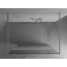 Mexen Kioto freistehende Duschwand 120 x 200 cm, transparent/mattiert 8 mm, chrom - 800-120-002-01-35