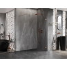Mexen Lunar Duschwand Walk-in rechts 60 x 200 cm, transparent 8 mm, gebürstetes Kupfer - 830-060-000-65-00-P
