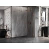 Mexen Lunar Duschwand Walk-in rechts 90 x 200 cm, transparent 8 mm, gebürstetes Kupfer - 830-090-000-65-00-P