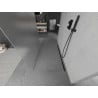 Mexen Kioto freistehende Duschwand 120 x 200 cm, Frost 8 mm, Schwarz - 800-120-002-70-30