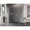Mexen Lunar L Duschwand Walk-in links 80 x 200 cm, transparent 8 mm, weiß - 830L-080-000-20-00-L