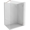 Mexen Lunar Duschwand Walk-in rechts 150 x 200 cm, transparent 8 mm, gebürstetes Kupfer - 830-150-000-65-00-P