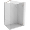 Mexen Lunar Duschwand Walk-in rechts 160 x 200 cm, transparent 8 mm, gebürstetes Kupfer - 830-160-000-65-00-P