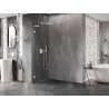 Mexen Lunar L Duschwand Walk-in links 100 x 200 cm, transparent 8 mm, weiß - 830L-100-000-20-00-L