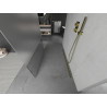 Mexen Kioto freistehende Duschwand 120 x 200 cm, transparent/matt 8 mm, gold - 800-120-002-50-35