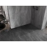 Mexen Lunar Duschwand Walk-in rechts 80 x 200 cm, transparent 8 mm, gebürstet gun gray - 830-080-000-66-00-P